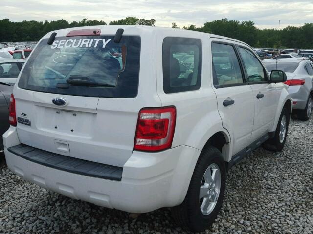 1FMCU0C79CKB09734 - 2012 FORD ESCAPE XLS WHITE photo 4