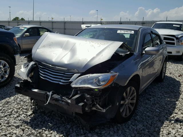 1C3CCBBB4DN521931 - 2013 CHRYSLER 200 TOURIN GRAY photo 2