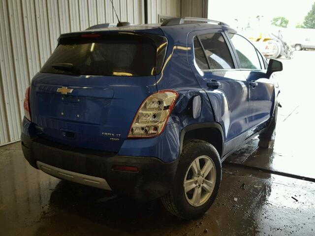 KL7CJPSB3GB642886 - 2016 CHEVROLET TRAX 1LT BLUE photo 4