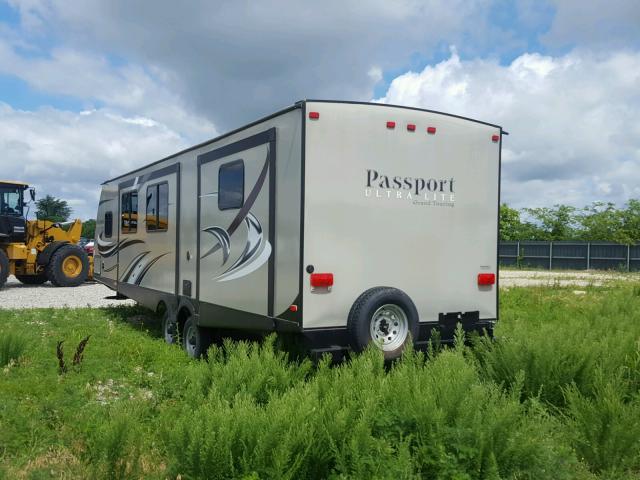 4YDT32920FT413710 - 2015 KEYSTONE PASSPORT WHITE photo 3