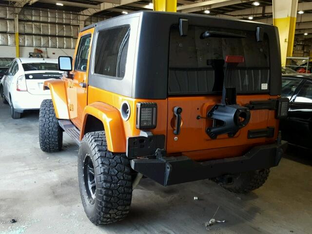 1J4AA5D16AL177471 - 2010 JEEP WRANGLER S ORANGE photo 3