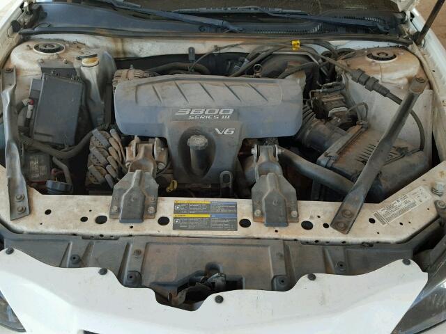 2G2WS522051166907 - 2005 PONTIAC GRAND PRIX WHITE photo 7