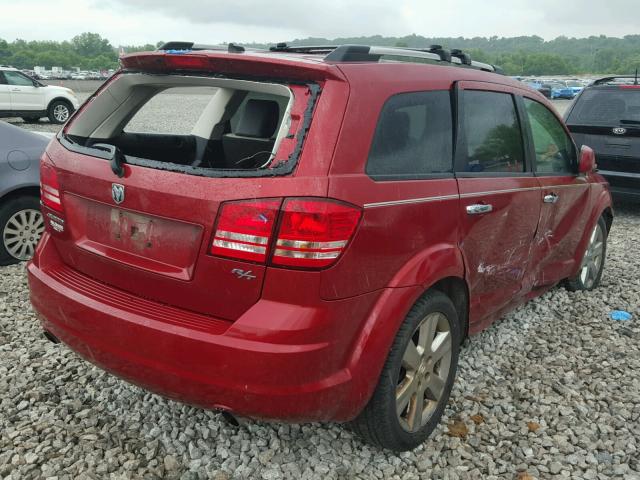 3D4GG67V79T209009 - 2009 DODGE JOURNEY R/ RED photo 4