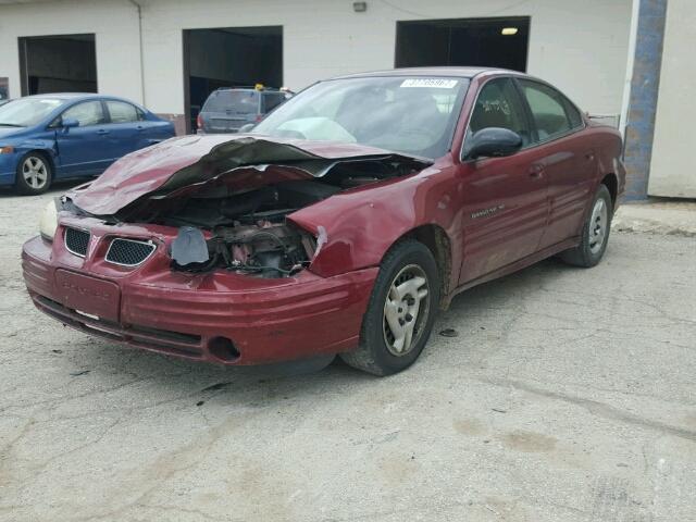1G2NE52F82C142916 - 2002 PONTIAC GRAND AM S MAROON photo 2