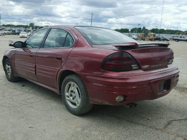 1G2NE52F82C142916 - 2002 PONTIAC GRAND AM S MAROON photo 3
