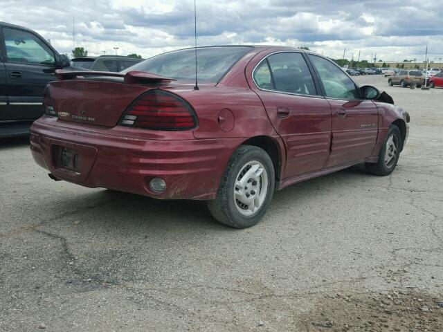 1G2NE52F82C142916 - 2002 PONTIAC GRAND AM S MAROON photo 4