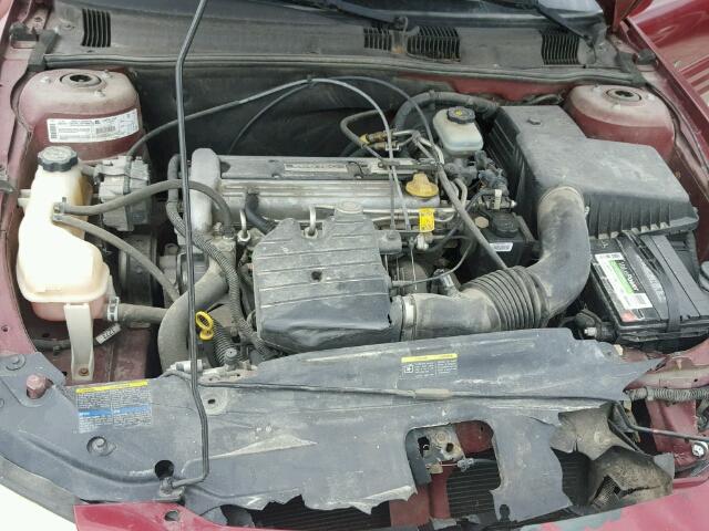 1G2NE52F82C142916 - 2002 PONTIAC GRAND AM S MAROON photo 7