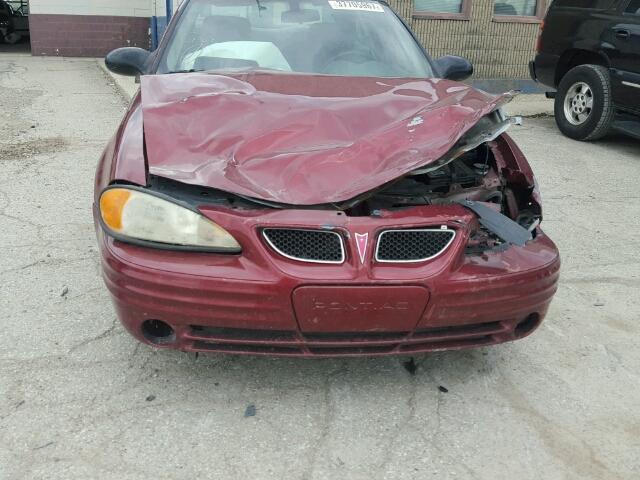 1G2NE52F82C142916 - 2002 PONTIAC GRAND AM S MAROON photo 9