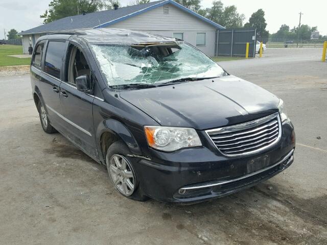 2C4RC1BG5CR145172 - 2012 CHRYSLER TOWN & COU BLACK photo 1