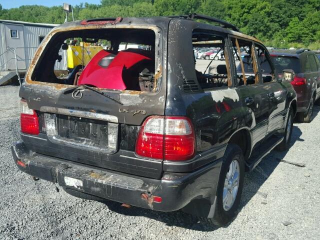 JTJHT00W443546333 - 2004 LEXUS LX 470 BURN photo 4