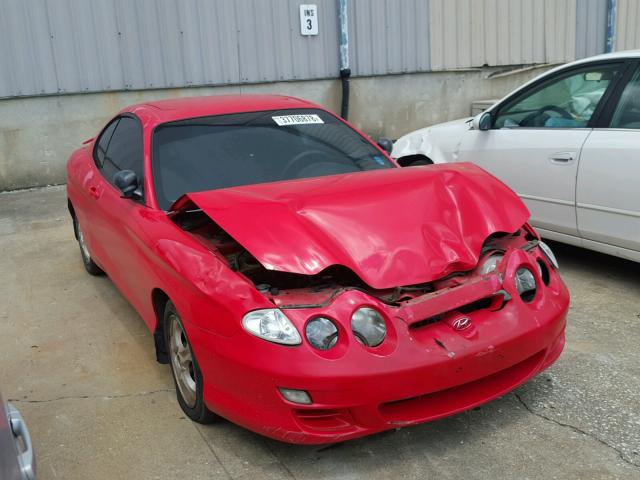 KMHJG25F2YU213850 - 2000 HYUNDAI TIBURON RED photo 1