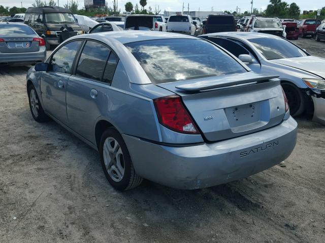1G8AL52FX3Z146331 - 2003 SATURN ION LEVEL BLUE photo 3