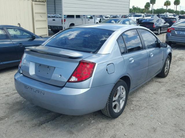 1G8AL52FX3Z146331 - 2003 SATURN ION LEVEL BLUE photo 4