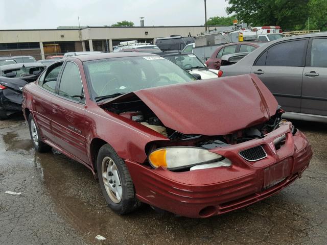 1G2NF52T9YC548036 - 2000 PONTIAC GRAND AM S Tünd qırmızı foto 1