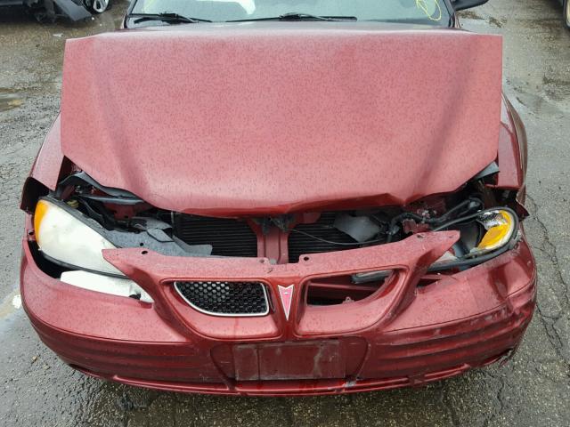 1G2NF52T9YC548036 - 2000 PONTIAC GRAND AM S Tünd qırmızı foto 7