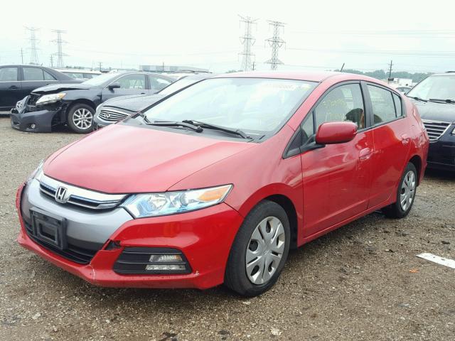 JHMZE2H31DS005168 - 2013 HONDA INSIGHT RED photo 2