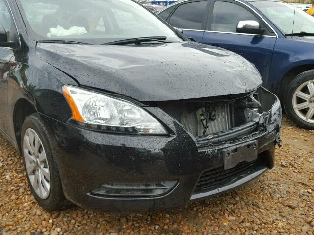 3N1AB7AP5FY212865 - 2015 NISSAN SENTRA BLACK photo 10