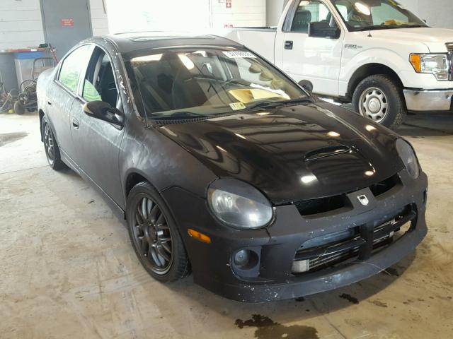 1B3ES66SX4D578828 - 2004 DODGE NEON SRT-4 BLACK photo 1