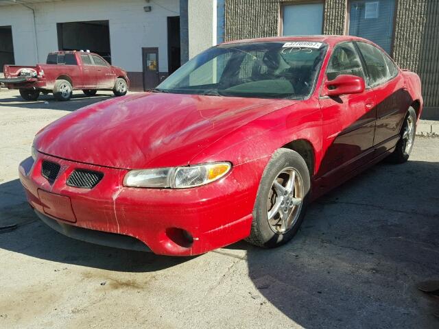 1G2WP52K53F134378 - 2003 PONTIAC GRAND PRIX RED photo 2