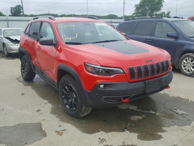 1C4PJMBX8KD108049 - 2019 JEEP CHEROKEE T RED photo 1