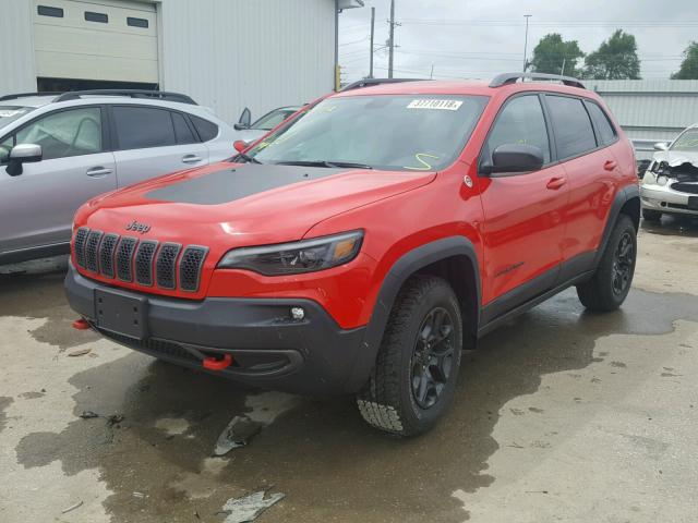 1C4PJMBX8KD108049 - 2019 JEEP CHEROKEE T RED photo 2