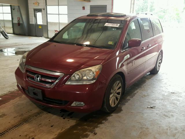 5FNRL38816B037031 - 2006 HONDA ODYSSEY TO RED photo 2