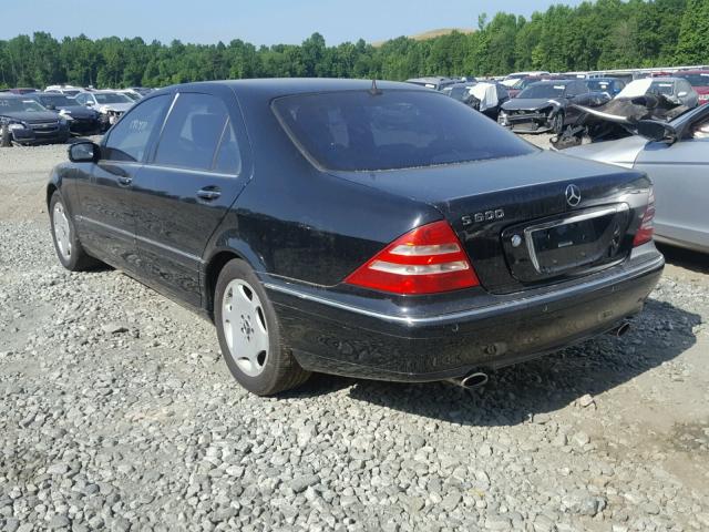 WDBNG78J52A267945 - 2002 MERCEDES-BENZ S 600 BLACK photo 3