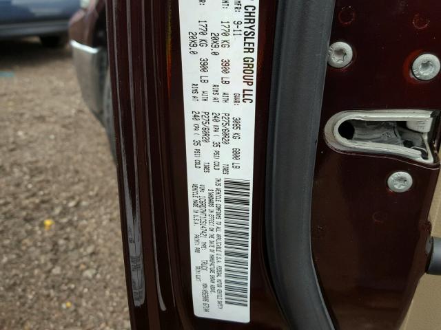 1C6RD7NT1CS147421 - 2012 DODGE RAM 1500 L RED photo 10