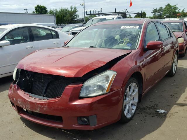 1N4BA41E67C836756 - 2007 NISSAN MAXIMA SE RED photo 2