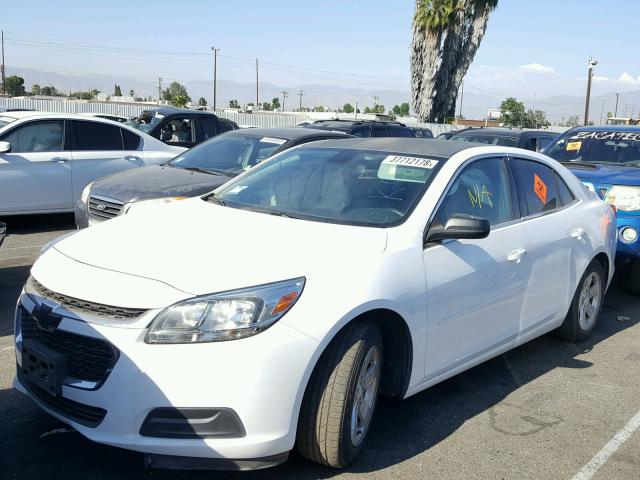 1G11B5SL2FF147972 - 2015 CHEVROLET MALIBU LS WHITE photo 2