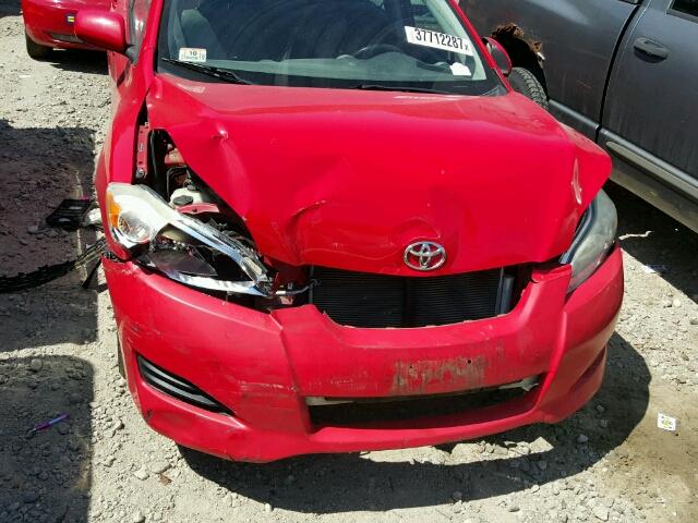 2T1KU40E49C071298 - 2009 TOYOTA COROLLA MA RED photo 7