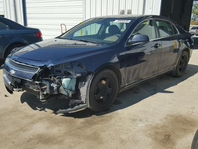 1G1ZC5EB9A4118654 - 2010 CHEVROLET MALIBU 1LT ლურჯი ფოტო 2