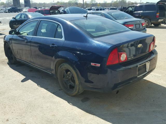 1G1ZC5EB9A4118654 - 2010 CHEVROLET MALIBU 1LT ლურჯი ფოტო 3
