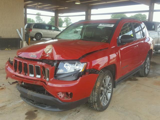 1C4NJCBA9GD700323 - 2016 JEEP COMPASS SP RED photo 2