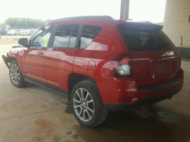 1C4NJCBA9GD700323 - 2016 JEEP COMPASS SP RED photo 3