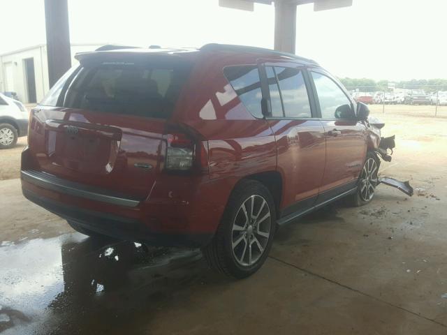 1C4NJCBA9GD700323 - 2016 JEEP COMPASS SP RED photo 4