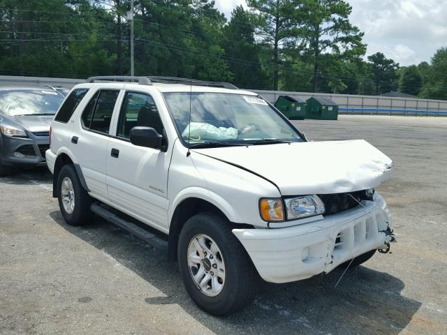 4S2CK58W524335798 - 2002 ISUZU RODEO S WHITE photo 1