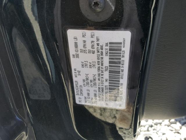 3D7KA28D03G733275 - 2003 DODGE RAM 2500 S BLACK photo 10