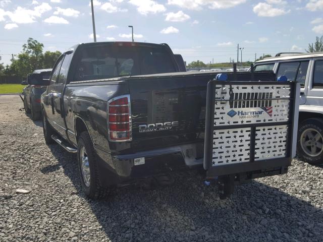 3D7KA28D03G733275 - 2003 DODGE RAM 2500 S BLACK photo 3