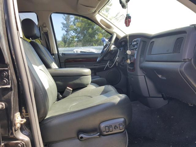 3D7KA28D03G733275 - 2003 DODGE RAM 2500 S BLACK photo 5