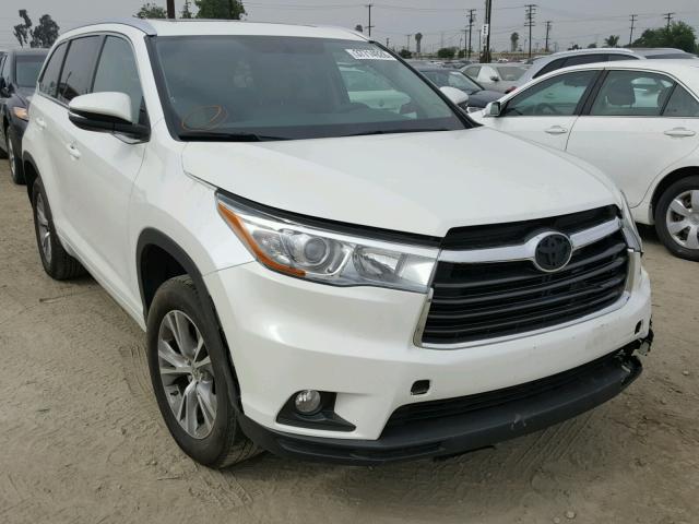 5TDKKRFHXFS104781 - 2015 TOYOTA HIGHLANDER თეთრი ფოტო 1
