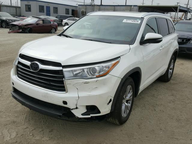 5TDKKRFHXFS104781 - 2015 TOYOTA HIGHLANDER თეთრი ფოტო 2