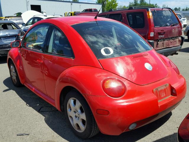3VWCB21C82M461732 - 2002 VOLKSWAGEN NEW BEETLE წითელი ფოტო 3