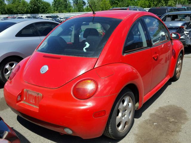3VWCB21C82M461732 - 2002 VOLKSWAGEN NEW BEETLE წითელი ფოტო 4