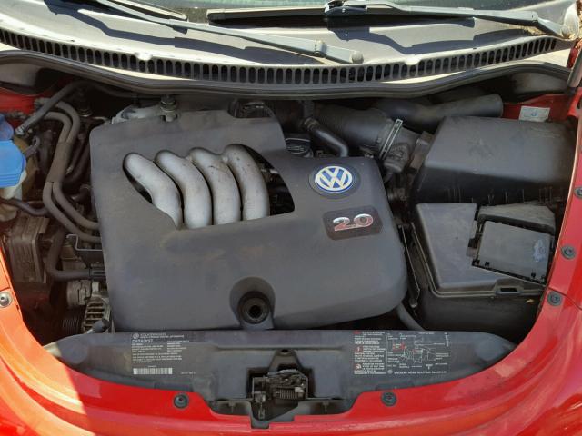 3VWCB21C82M461732 - 2002 VOLKSWAGEN NEW BEETLE წითელი ფოტო 7