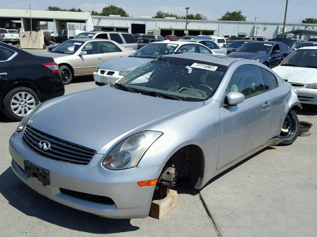 JNKCV54E14M804452 - 2004 INFINITI G35 SILVER photo 2