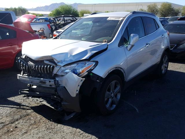 KL4CJBSB1DB052391 - 2013 BUICK ENCORE CON SILVER photo 2