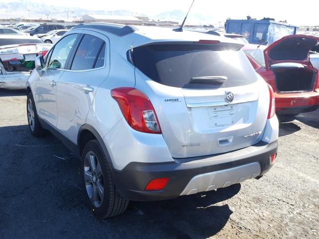 KL4CJBSB1DB052391 - 2013 BUICK ENCORE CON SILVER photo 3