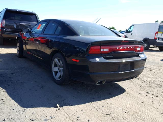 2C3CDXAT0DH560805 - 2013 DODGE CHARGER PO BLACK photo 3