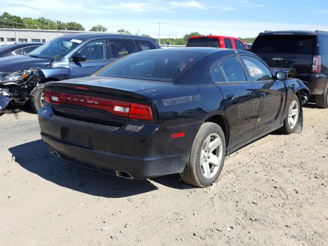 2C3CDXAT0DH560805 - 2013 DODGE CHARGER PO BLACK photo 4